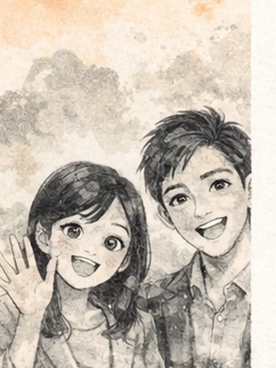 Detail der Gesten-Fotobox-Oberfläche